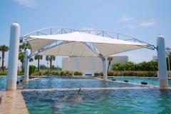 Tenda membran kolam renang