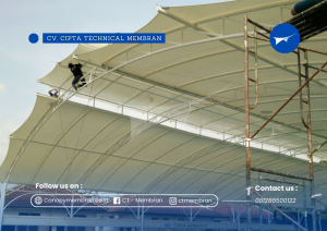 Kanopi Membran Kolam Renang