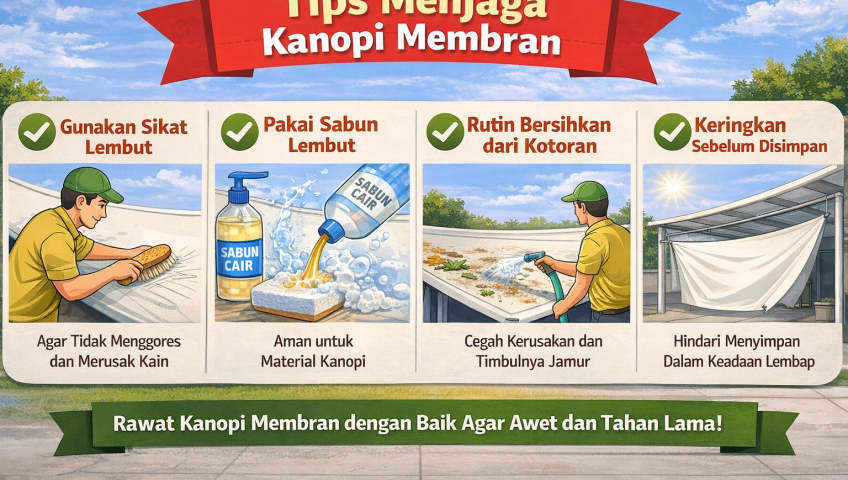 Tips Menjaga Kanopi Membran