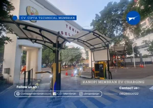 Kanopi Membran EV charging