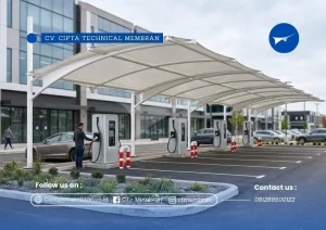 Kanopi Membran EV Charging