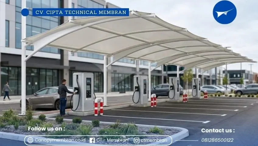 Kanopi Membran EV Charging