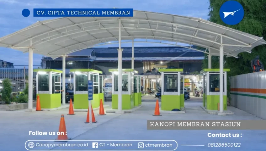 Kanopi Membran Stasiun