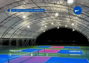 Kanopi Membran Lapangan Pickleball