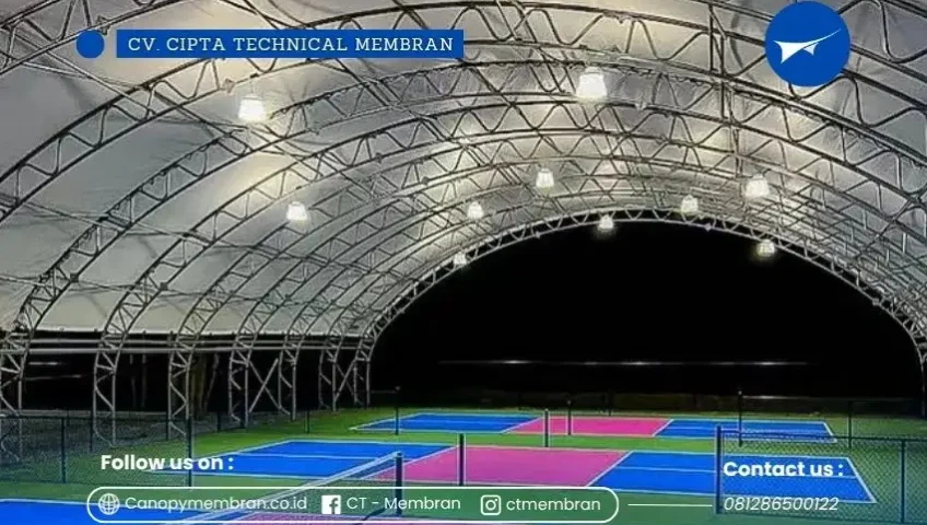 Kanopi Membran Lapangan Pickleball