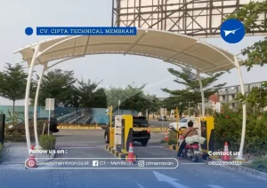 Kanopi Membran Hyper Cekung