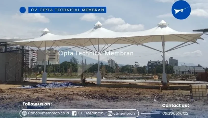 Kanopi membran cone Kerucut