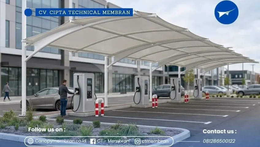 Kanopi SPKLU Bogor