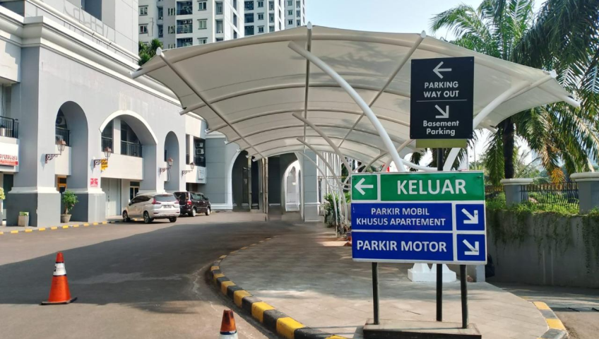 Kanopi Membran Drop-Off Apartement