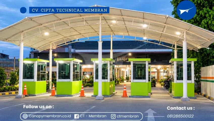 kanopi membran parking gate