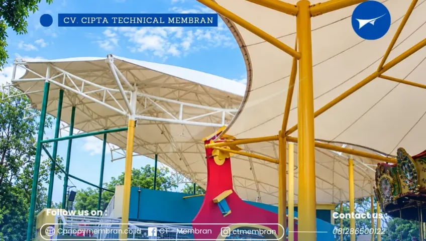 kanopi membran taman bermain